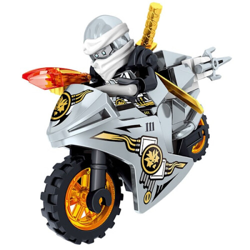 8 minifiguren Ninjago motorfiets bouwset 1