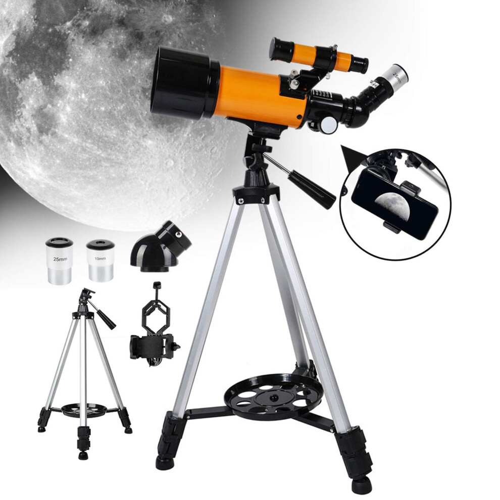 Astronomy Telescope For Beginners 16X 40X Reflector With 70Mm Aperture, Tripod And Phone Holder 9174973929949