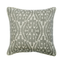 Graue Jacquard-Kissenbezüge (30 x 30 cm), dekorative Kissenbezüge mit marokkanischem Aztekenmuster für Sofas, passend für 30 x 30 cm