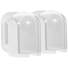 2 Pcs Bathroom Storage Rack No Punching Toothbrush Holder Holders Modern Mirror Small Wall