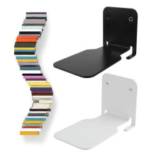2-teiliges Metall-Bücherregal-Set, stilvolles schwebendes Bücherregal, platzsparende Wandregale für das Homeoffice