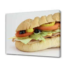 U-Boot-Sandwich-Sub-Sub-Leinwandposter Schlafzimmerdeko Sportlandschaft Büroraumdeko Geschenk, Rahmenstil, 8x12 Zoll (20x30 cm)