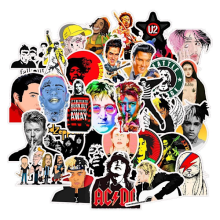 Pacote de adesivos - Rock multicolorido