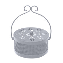 Begine Clearance Creative Mosquito Coil Burner Tray Incense Burner Gray,1X Mosquito-Repellente Incense Burner