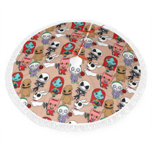Weihnachtsbaumdecke im Stil von „Nightmare Before Christmas“ für Weihnachtsfeiern, große Baummatte, 91 cm (36 Zoll)