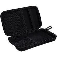 Bolsa preta para acessórios de microfone, estojo de armazenamento protetor de áudio
