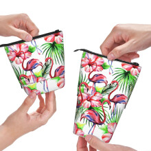 Flamingo Pencil Telescopic Student Pencil Pouch Monedă Pouch Cosmetice Bag Office Paperware Organizator pentru Teen School