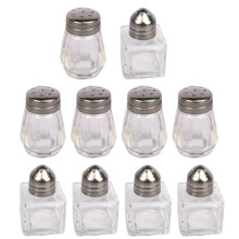 10 Mini-Salz- und Pfefferstreuer aus Glas – ideal für unterwegs und zum Backen