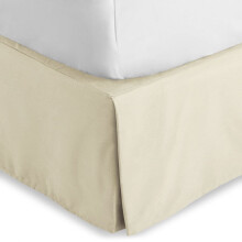 Bare Home Bettrock, Mikrofaser, plissiert, 38 cm (15 Zoll) Fallhöhe, Queen-Size, Sand
