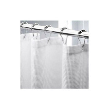 Cortina de ducha tipo gofre de 180 x 210 cm de largo, cortina de ducha de tejido grueso y resistente, cortinas de ducha para baño con calidad de