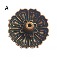 Sealbhóir Bata Túise i gCruth Bláth Lotus RSAMD1pc, Maisiúcháin Deisce, Dóire Túise - Copar