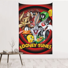 Looney Tunes gobelin til mænd, drenge soveværelse stue kollegieværelse vægdekoration