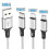 Multi Charging Cable, (2Pack 5FT) Multi USB Charger Cable Aluminum Nylon 3 in 1 Universal Multiple Charging Cord 3