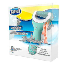 Scholl Velvet Smooth Wet & Dry elektrisk fotfil blå Rui