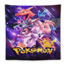 Pokemon Mode Gobeliner Stue Soveværelsesindretning Gobelin Vægophæng Stof Kunst Baggrund Vægdug