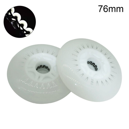 Yoone2Pcs80/76/72mm Ενσωματωμένο πατινάζ ταχύτητας, φώτα LED που αναβοσβήνουν, τροχοί