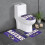 Ravens Team 3-teiliges Badezimmerteppich-Set, rutschfester Badezimmerteppich, 61 x 41 cm 1