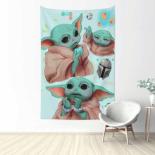 Yoda-seinävaate, suuret seinävaatteet olohuoneeseen, makuuhuoneeseen, asuntolaan, julisteet, tausta, kodinsisustus pojille, tytöille, aikuisille,