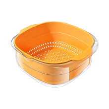 Meno di 20$ Cestello scolapiatti a doppio strato Gnobogi, cestello per frutta e verdura, frigorifero, cucina in plastica, cestello per lavare le