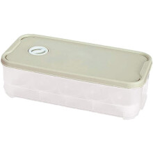 Contenedor de huevos para refrigerador, apilable para 10 huevos con tapas, de plástico, para almacenar huevos, organizador para refrigerador,