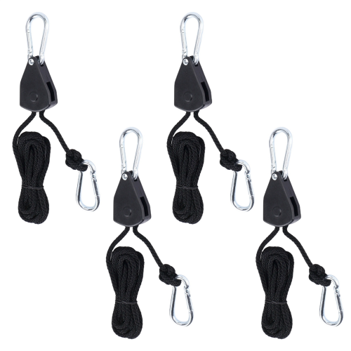 Qtmnekly4Pcs Βαρέως Τύπου Ρυθμιζόμενο Φως Καλλιέργειας με Καστάνια και Σχοινί 2