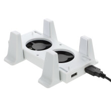 db függőleges talp dupla hűtőventilátorral, 2 db USB hub töltésre és adatszinkronizálásra