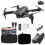 FloHua Drone χωρίς ψήκτρες με κινητήρα και 3 κάμερες, αντίσταση στον άνεμο FPV, 1