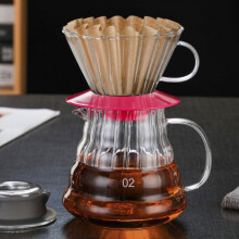 50 filtres à café en papier ondulé, faits main, sans odeur, en pâte de bois brute non blanchie, compatibles avec les cafetières.