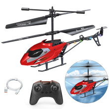 3-kanavainen RC-helikopteri lapsille, 2,4 GHz:n kaukosäädin, jossa nopea/hidas nopeus, ylös/alas lentäminen - minihelikopterilahja pojille,