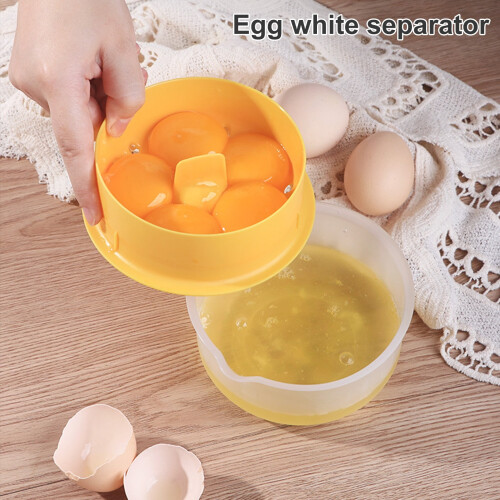 Yesbay Egg White Separator Rapid Shell Breaking Time-saving Kitchen Supplies Egg White Separator for Kitchen
