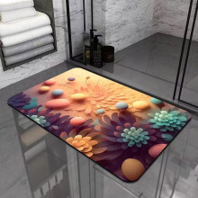 FloHua Diatomeeënaarde Badmat, Sneldrogende & Absorberende Diatomeeënaarde Vloermat voor Badkamer, Geschikt voor Douche