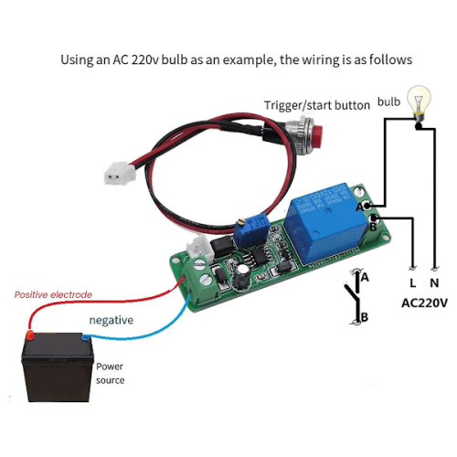 DC12V Zeitrelais blau 2
