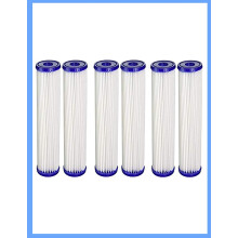6 db-os redőzött üledékvízszűrő betét, kompatibilis a Pentek S1, S1A készülékekkel, 20 mikron, 10" x 2,5", eltávolítja a szagokat és a