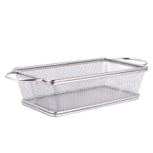 Freidora, colador de acero inoxidable, recipientes de cocina esmaltados, cesta para aperitivos fritos