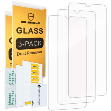 [3-PACK] - Mr.Shield designat för kompatibelt med Samsung Galaxy A30 [Härdat glas] Skärmskydd [Japanskt glas med 9H-hårdhet]
