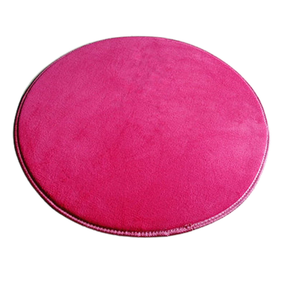 Clearance!YOBOLK Bathroom Rugs,Bath Mat,Round Solid Coral Velvet Memory Foam Carpets Area Rug Bedroom Doormat Floor Mat Mats