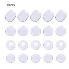 100 pcs Clip-on earring pads silicone Clip earring pads comfort earring pads for Clip-on earrings 4 sizes ready