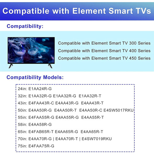 Βάση τηλεόρασης για Element Roku TV, για Element 300Series 400Series 450Smart TV, Πόδια βάσης τηλεόρασης 1