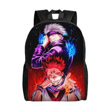 Jujutsu Kaisen Gojo schoolrugzak voor tienermeisjes, middelbare schooltas, laptoptas [BR] 16,1 x 11,8 x 4,5 inch