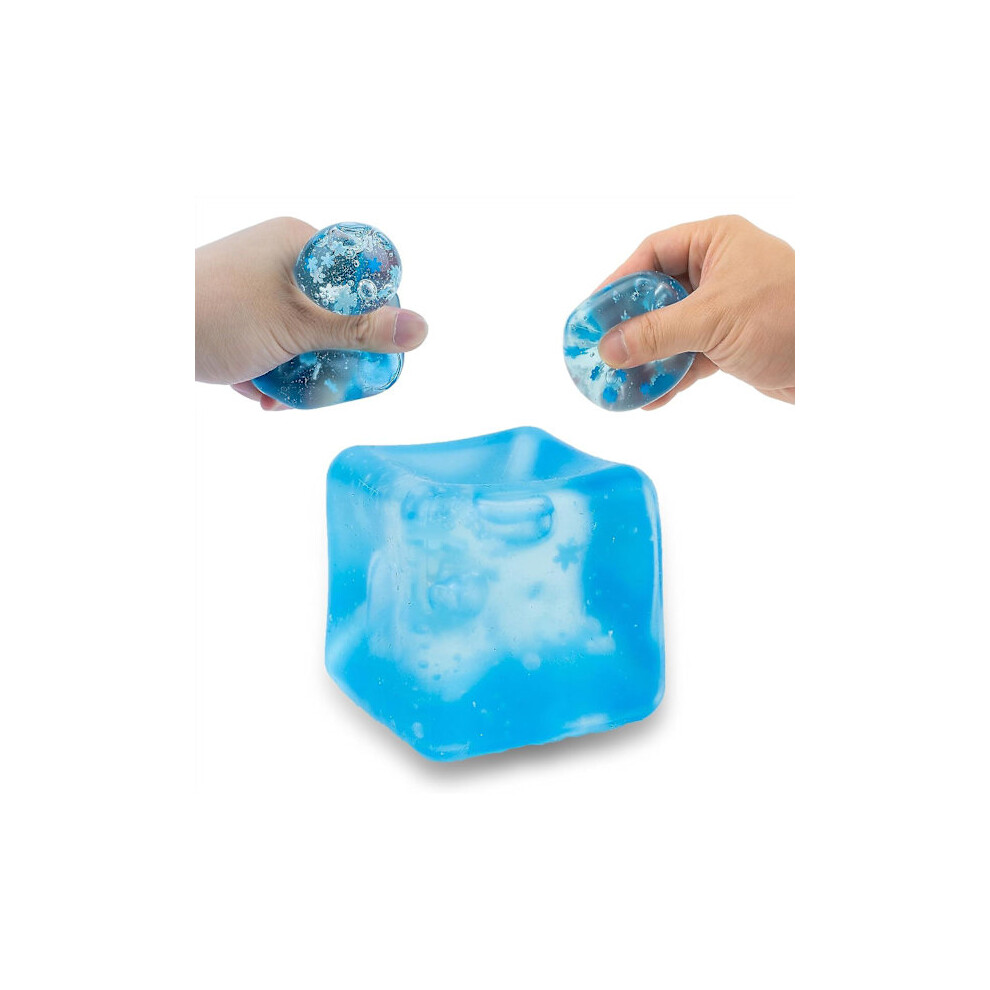 Ice Cube Squishies, Tpr Transparent Ice Block Mochi Fidget Toys For Stress Relief, Squeeze Mini Squishy Ball Gift (1Pcs) 9395123673615