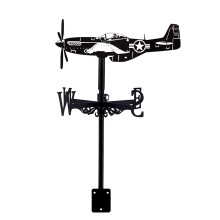 European Style Metal Roof Weather Vane with Durable Stainless Steel, 360 Rotation for Garden