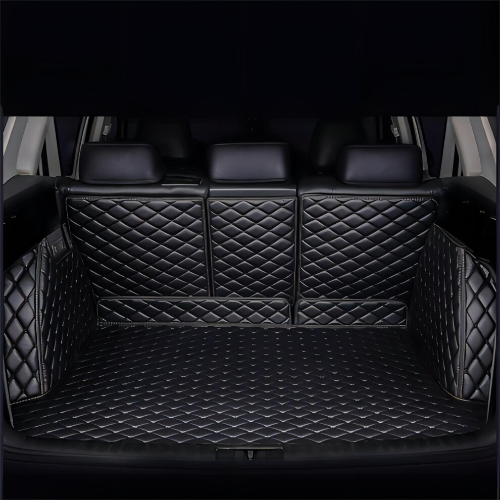 Car Boot Protector Waterproof Trunk Liner For Mitsubishi Eclipse Cross 20182023 Leather Black 9164114596932