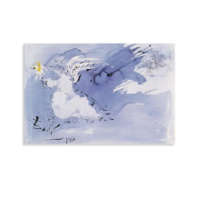 Estampe Salvador Dali : Ange de lumière, toile murale 50 x 75 cm (20 x 30 pouces) - Affiche, tableau, cadeau de décoration pour la chambre