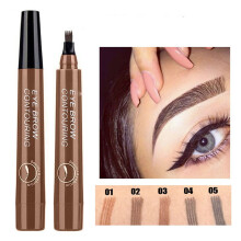 Desertasis Eyebrow Pencil Dark Brown 5Ml Tattoo Eyebrow Pen Waterproof Long Lasting Liquid Eyebrow Pencil Dark Brown