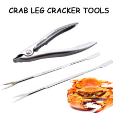 Herrnalise Crab Leg Cracker Tools - Stainless Steel Seafood Crackers and forks Nut Cracker Home on Sale