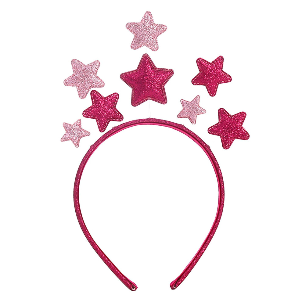Sparkly Glitter Star Headband, Stretchable Festival Accessory for Women Girls Party & Cosplay Events, Compatible with Elapind