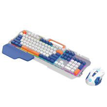 Jacenvly Summer Trend Wired Gaming Keyboard with Metal Panel, Compatible with Computer & Laptop, Includes Mouse – Clearance Sale