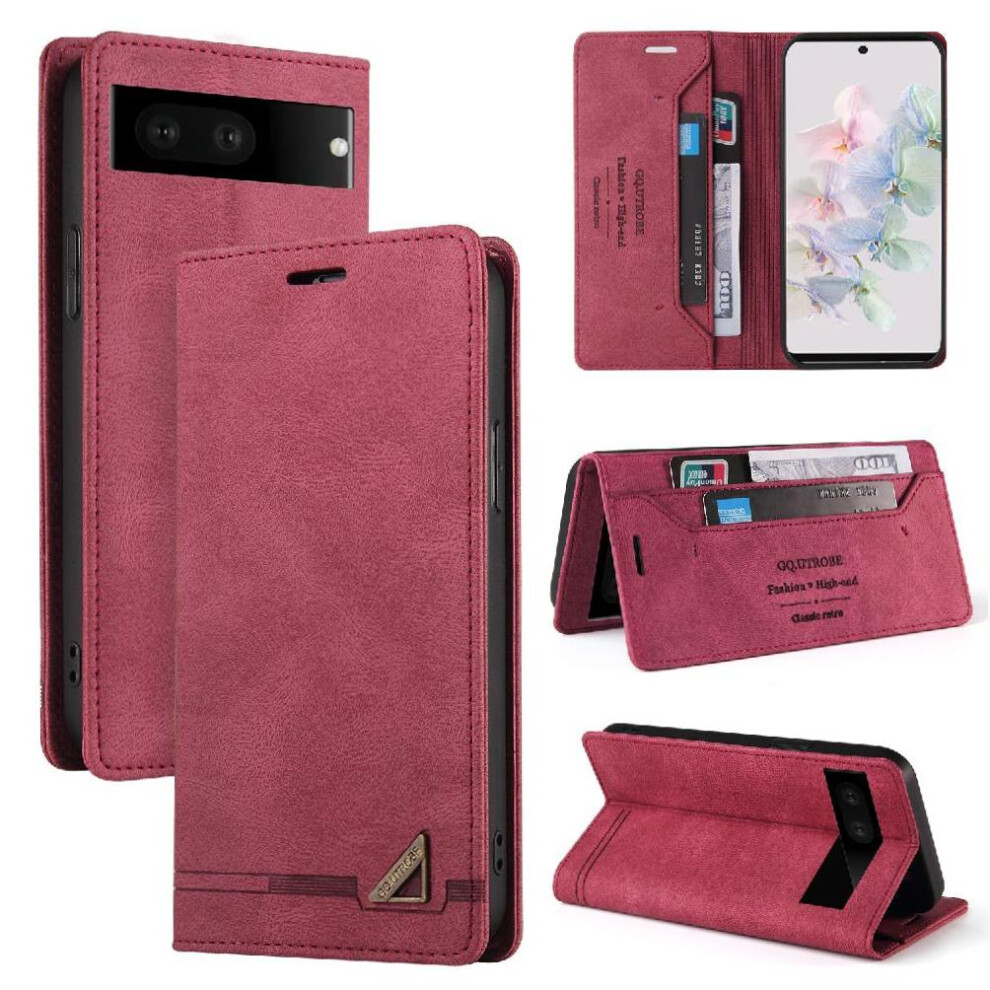 Case For Google Pixel 7 Premium Leather Two Card Slots Premium Leather Kickstand 9071309620054