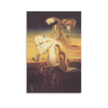 Reproduction d'une peinture de Salvador Dali, « La Profanation de l'hôte », affiche sur toile 20 x 30 cm (8 x 12 pouces), décoration murale,