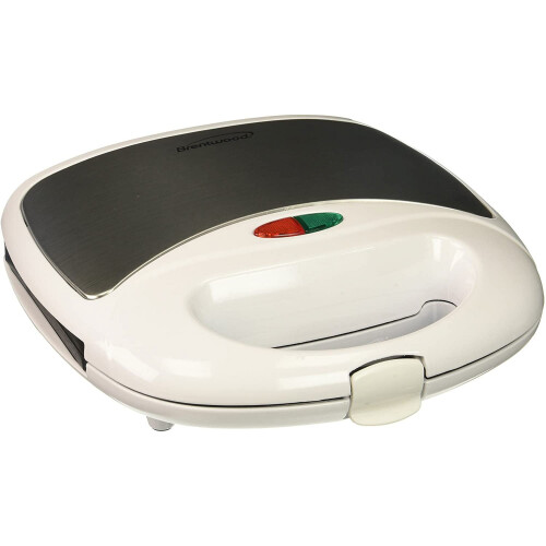 Dual Waffle Maker, Non-Stick, White